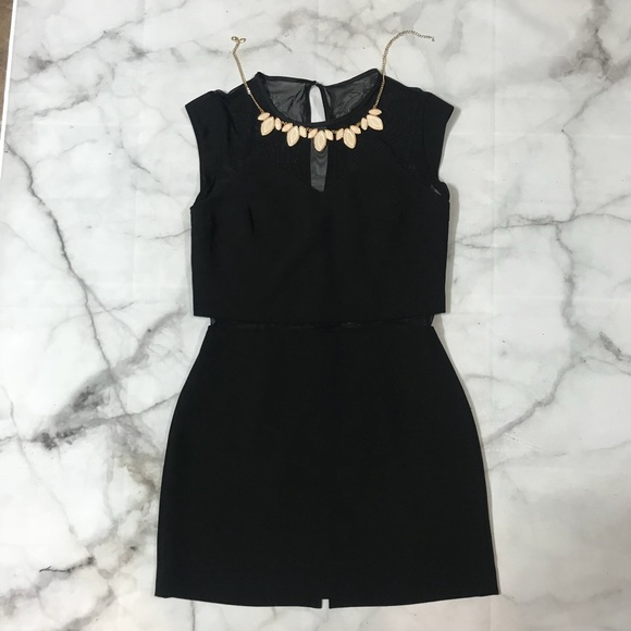 Express Dresses & Skirts - Express Little Black Dress, Mesh on Top and Middle